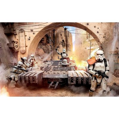 Vliestapete KOMAR "Digitaldruck Vlies - Star Wars Tanktrooper - Größe 400 x 250 cm", bunt, B:400m L:250m, Vlies, Tapeten, Kinderzimmer Image