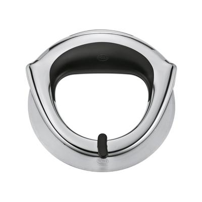 Pizzaschneider RÖSLE, silber (edelstahlfarben), Edelstahl 18/10, Kochmesser, ergonomischer Griff, beidseitig geschliffene Klinge, Edelstahl 18/10