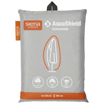 Gartenmöbel-Schutzhülle SIENA GARDEN "AquaShield", grau, B:68cm H:240cm L:68cm, Polyester, Planen, Ampelschirmhülle 240 cm