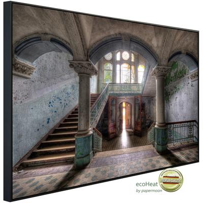 PAPERMOON Infrarotheizung "Lost Space Beelitz", bunt (kunstmotiv im aluminiumrahmen), B/H/T: 120cm x 90cm x 3cm, 1200 W,