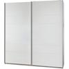 Schwebetürenschrank WIMEX "Chess", weiß (weiß, weiß), B:135cm H:198cm T:64cm, Schränke