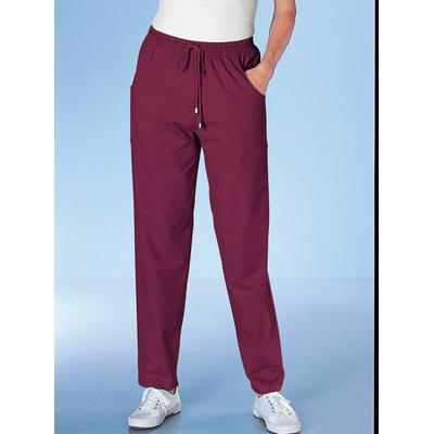 Relaxhose, Damen, Gr. 38, Normalgrößen, rot (bordeaux), 95% Baumwolle, 5% Elasthan, unifarben, lang, Hosen Image