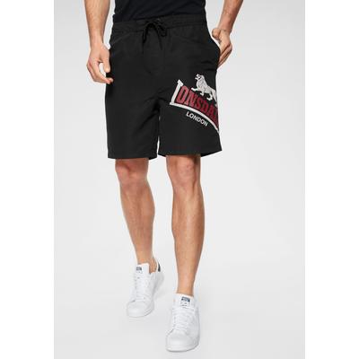 Boardshorts LONSDALE "ATLOW", Herren, Gr. XL, N-Gr, schwarz, Obermaterial: 100% Polyester. Futter: 100% Polyester, sportlich, kurz, Hosen, Badeshorts Image