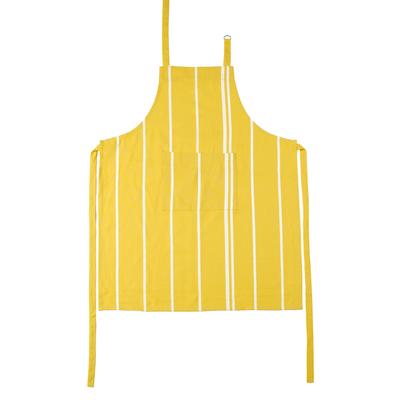 Kochschürze STUCO "Streifen", gelb (sonnengelb, weiß), B:80cm L:85cm, Baumwolle, Schürzen, mit Tasche und jacquardartiger Streifenwebung