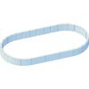 Poolwandisolierung KWAD "Pool Protector T60", weiß, Polystyrol, Bauplatten, für Ovalformbecken der Größe 610x360x132 cm