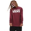 Sweatshirt VANS "VANS CLASSIC CREW II" Gr. L, rot (port royale) Herren Sweatshirts