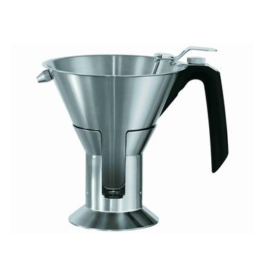 Trichter RÖSLE, silber (edelstahlfarben), H:22cm Ø:19cm, Edelstahl 18/10, Trichter, Fondanttrichter, Innenskalierung, wechselbare Düsen, Edelstahl 18/10