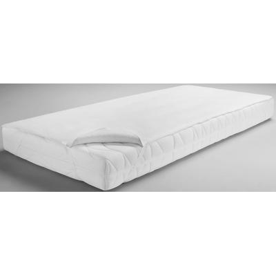 Matratzenauflage "Auflage, 70x140, 90x200 cm und weiteren Größen", weiß, B:160cm L:220cm, Bezug: 100% Baumwolle, DORMISETTE PROTECT & CARE, Matratzenzubehör, Allergiker geeignet (Hausstauballergiker), hohe Feuchtigkeitsaufnahme Image
