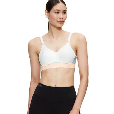 Sport-BH TRIACTION BY TRIUMPH "Triaction Hybrid Lite P EX", Damen, Gr. 75, Cup A, weiß, Single Jersey, Obermaterial: 46%