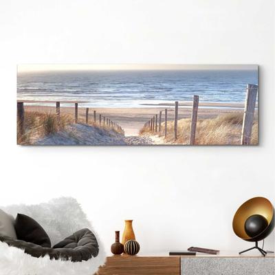 Deco-Panel REINDERS "Dünenweg", grün (farbe bild(er): khaki), B:156cm H:52cm, MDF, Bilder, 156/52 cm Image
