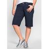 Bermudas SHEEGO "Große Größen", Damen, Gr. 50, Normalgrößen, blau (marine), Obermaterial: 97% Baumwolle, 3% Elasthan, unifarben, casual, kurz, Hosen 5-Pocket-Hose, Elastische Baumwollmischung, Topseller