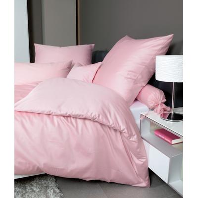 Bettwäsche JANINE "Colors 31001", rosa, B/L: 240cm x 220cm, B/L: 80cm x 80cm & 80cm x 80cm (2 St.), Mako-Satin, B/L: 80cm x 80cm & 80cm x 80cm, Mako-Satin, Obermaterial: 100% Baumwolle, Bettwäsche, feinfädige uni Bettwäsche für alle Jahreszeiten,... Image