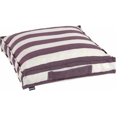 Sitzkissen H.O.C.K. "Classic Streifen Outdoor", lila (lila, gestreift), B:50cm H:10cm L:50cm, Polyacryl, Dekokissen_Sitzkissen_Kissenhüllen, wasser- und schmutzabweisend Image