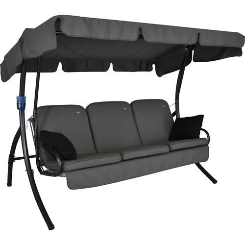 "Hollywoodschaukel ANGERER FREIZEITMÖBEL ""Comfort Style"" Hollywoodschaukeln grau (grau, grau) Hollywoodschaukeln inkl. Auflagen und Zierkissen"