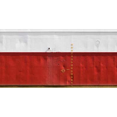Fototapete ARCHITECTS PAPER "Sailer Red", rot (rot, weiß), B:5m L:2,5m, Vlies, Tapeten, Vlies, Wand, Schräge