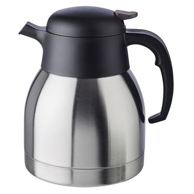 Isolierkanne APS "Classic", silber (silberfarben), B:14cm H:19cm Ø:14cm, Edelstahl, Kunststoff, Kannen, Einhandautomatik, doppelwandiger Edelstahl Image