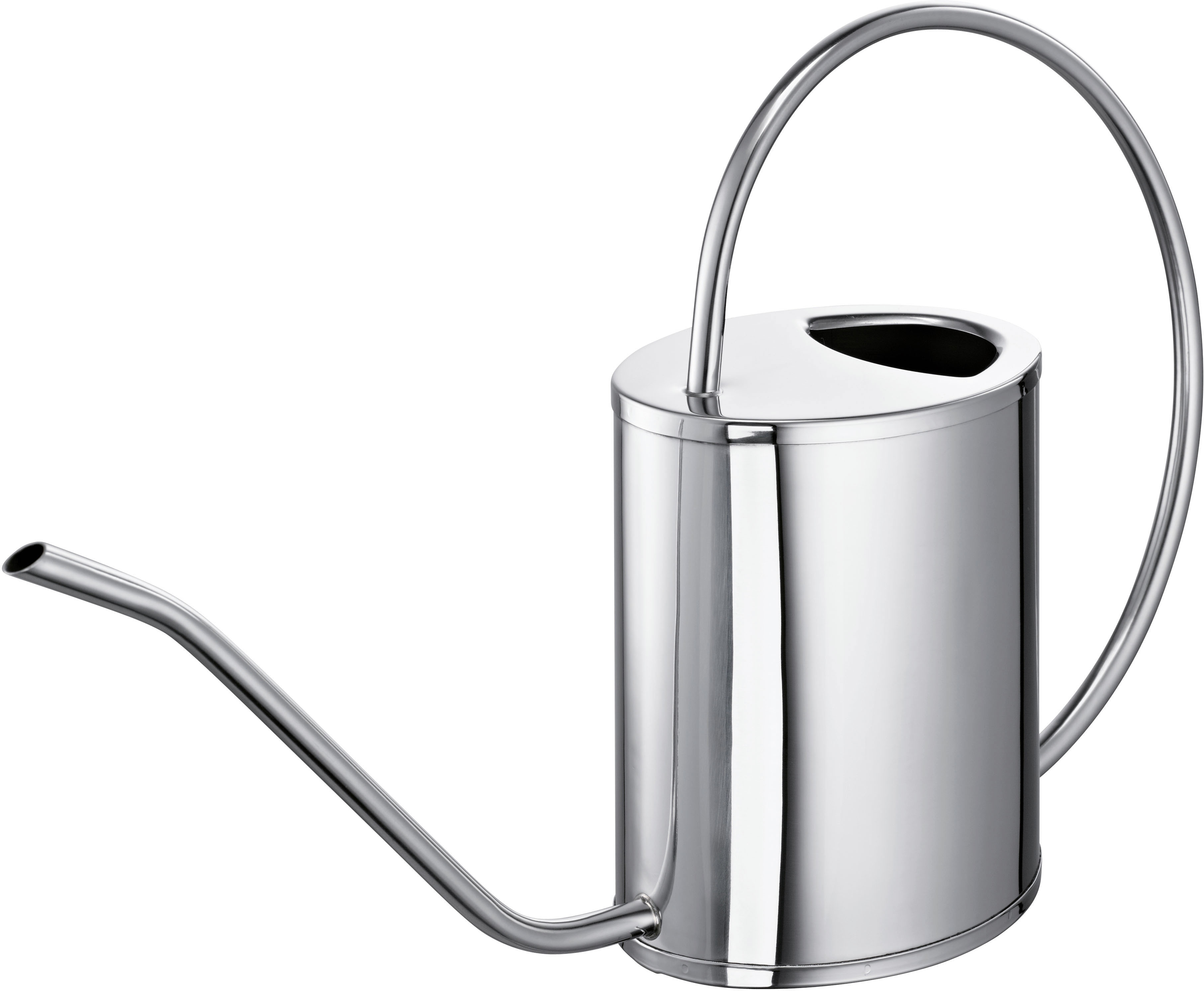 Gießkanne SCHULTE-UFER "Barcelona", silber (silberfarben), Edelstahl, Gießkannen, aus Edelstahl 18/10