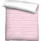 Wendebettbezug BIBERNA "Mix & Match in Größe 135x200 oder 155x220 cm" Bettbezüge Gr. B/L: 155 cm x 200 cm, rosa (rosa, streifen) Mako-Satin-Bettwäsche Bettbezug aus Baumwolle, gemusterte Bettwäsche mit Wendeoptik