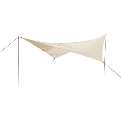 Sonnensegel EXPLORER "Sonnensegel 3x4m rechteckig wasserabweisend mit Stangen", beige (sand), Sonnensegel, B/T: 400cm x 300cm, Polyester, nach Standard 801 in beige, grün oder grau für Balkon Garten Terrasse, B:400cm H:200cm T:300cm Image