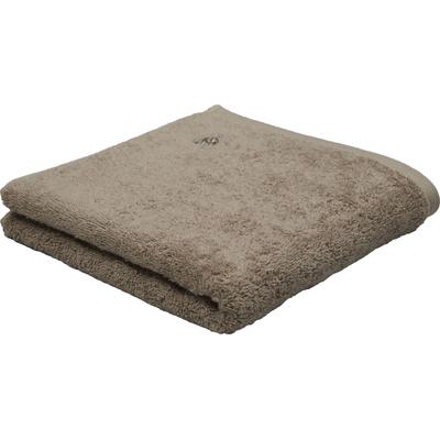 Handtuch ROSS "Vita", braun (cappuccino), B:50cm L:100cm, Frottier, Obermaterial: 100% Baumwolle, Handtücher (Packung), Bestickung ROSS-Emblem Image