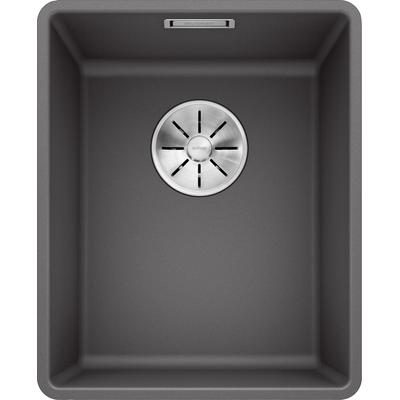 BLANCO Granitspüle "SUBLINE 320-F" Küchenspülen Gr. beidseitig, grau (felsgrau) Küchenspülen
