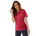 Poloshirt CASUAL LOOKS "Poloshirt" Gr. 46, rot (kirschrot) Damen Shirts Jersey Bestseller