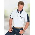 Poloshirt CLASSIC "Poloshirt" Gr. 60/62, blau (weiß, marine) Herren Shirts Kurzarm