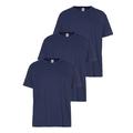T-Shirt FRUIT OF THE LOOM Gr. XXL (60/62), blau (navy, navy, navy) Herren Shirts T-Shirts
