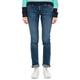 Slim-fit-Jeans Q/S BY S.OLIVER "Catie Slim" Gr. 44, Länge 32, blau (blue denim medium32) Damen Jeans Röhrenjeans in typischer 5-Pocket Form