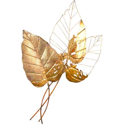 Wanddekoobjekt, gold (goldfarben), B:69cm H:104cm T:5cm, Metall, HOFMANN LIVING AND MORE, Wanddekoobjekte, Maße (B/T/H): 69/5/104 cm Image