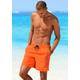 Badeshorts S.OLIVER Gr. L (52), N-Gr, orange Herren Badehosen Badeshorts