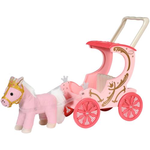 Puppenkutsche BABY ANNABELL ""Little Sweet Kutsche & Pony"" Puppenwagen rosa Kinder mit Lichteffekten