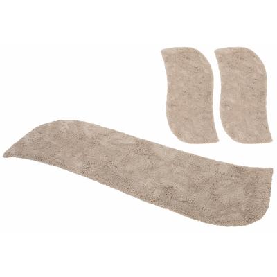 Hochflor-Bettumrandung MY HOME "Desner" Gr. 14, beige, H:35mm, Obermaterial: 100% Polyester, Bettumrandung, Mikrofaser, weich, flauschig, Schlafzimmer, Bettvorleger, Läufer Set Image