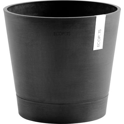 Blumentopf ECOPOTS "VENICE Dark Grey" Pflanzgefäße Gr. B/H/T: 30cm x 26cm x 30cm, grau (dunkelgrau) BxTxH: 30x30x26 cm