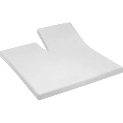 Spannbettlaken CINDERELLA "Jersey Split", weiß, B:200cm L:200-210cm, Jersey, Obermaterial: 100% Baumwolle, Laken, für Split Topper, bis 15 cm Matratzenhöhe Image