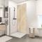 Schulte Duschrückwand Decodesign, Hochglanz, Kalkstein-hell, 100 x 255 cm beige Küchenrückwände Küche Ordnung