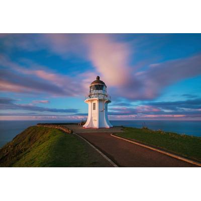 Fototapete PAPERMOON "Leuchtturm", bunt, B:4,50m L:2,80m, Vlies, Tapeten Image