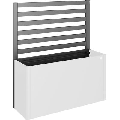 Rankgitter BIOHORT, grau (dunkelgrau, metallic), B:152cm H:91cm, Stahlblech, Rankhilfen, für biohort Hochbeet DaVinci 150