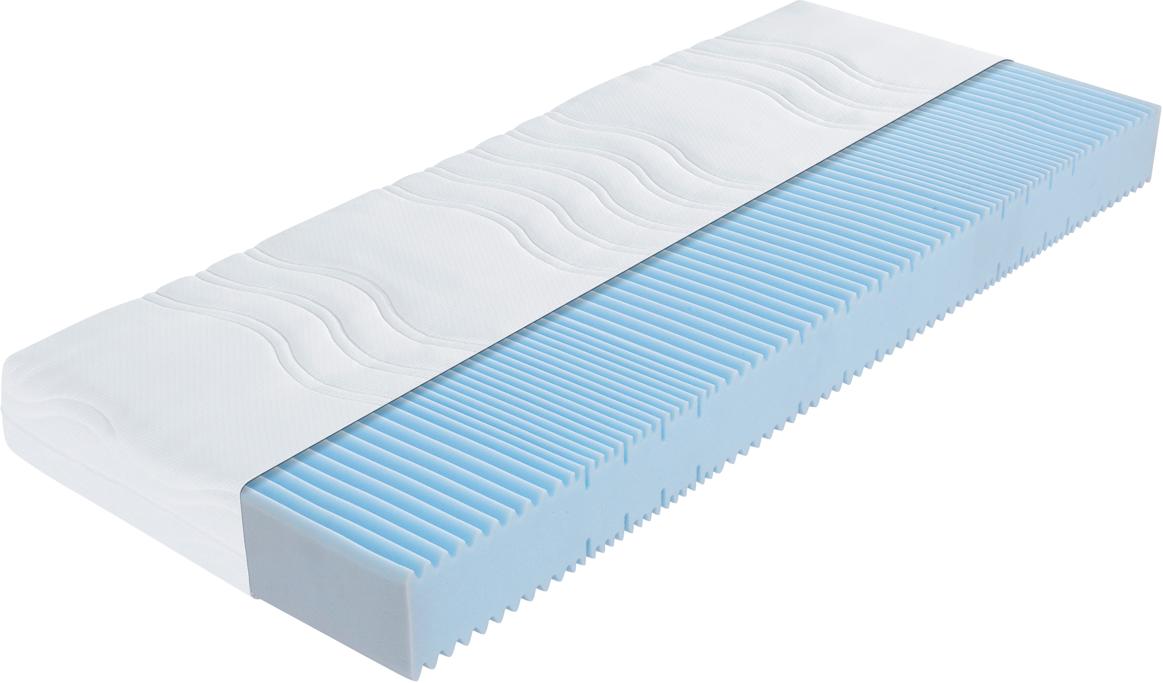 Kaltschaummatratze ALINA "Matratze Kimberly" Gr. 2, weiß, B:100cm H:18cm L:200cm, Bezug: 100% Polyester. Steppfüllung: 100% Polyester, Matratzen, Kaltschaummatratze