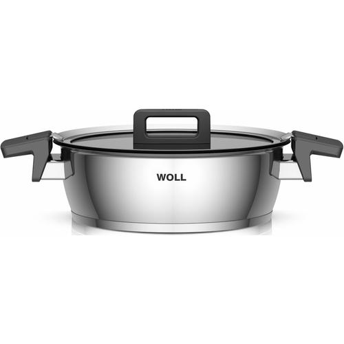 "Bratentopf WOLL ""Concept"" Töpfe Gr. 3,4 l + Ø 24 cm + Höhe 8 cm, silberfarben Bratentöpfe Topf Induktion"