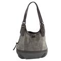 Shopper TOM TAILOR "JUNA", Damen, Gr. B/H/T: 31cm x 29cm x 14cm, grau, Lederimitat, Taschen, mit schicken Zierschnallen