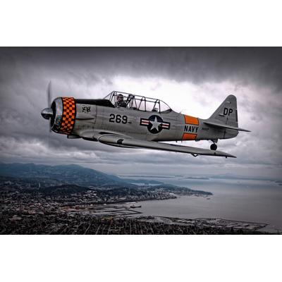 Fototapete PAPERMOON "Photo-Art THOMAS T, Flieger Vintage", bunt, B:4,50m L:2,80m, Vlies, Tapeten Image