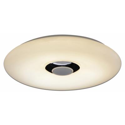 NÄVE LED Deckenleuchte "NASHVILLE", weiß (aluminiumfarben, weiß), Ø 40cm H: 6cm, Lampen, Deckenleuchte "Nashville", RGB-Farbwechsler, dimmbar, Bluetoothspeaker Image