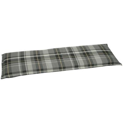 Bankauflage GO-DE, grau (grau, creme, anthrazit), B:148cm H:5,5cm T:45cm, Bezug: 65% Polyester, 35% Baumwolle, Polsterauflagen