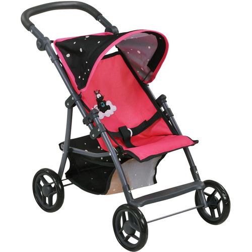 „Puppenbuggy KNORRTOYS „“Liba – Nici, Theodor Carbon““ Puppenwagen pink (theodor carbon) Kinder Puppenwagen -trage“