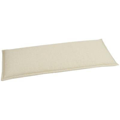 Bankauflage GO-DE, beige (sand), B:112cm H:6cm T:48cm, Obermaterial: 85% Baumwolle, 15% Polyester, Polsterauflagen Image