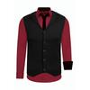 Langarmhemd RUSTY NEAL, Herren, Gr. 4XL, EURO-Größen, rot (bordeaux), 60% Baumwolle, 37% Polyester, 3% Elasthan, mehrfarbig, casual, ohne Ausschnitt, Langarm, Hemden, bestehend aus Hemd, Weste und Krawatte