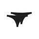 T-String SCHIESSER ""95/5"", Damen, Gr. 38, schwarz (000, schwarz), Single Jersey, Obermaterial: 95% Baumwolle, 5% Elasthan, unifarben, eng, Unterhosen, mit besonders flachen Nähten