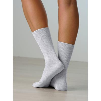 Diabetikersocken WÄSCHEPUR, Damen, Gr. 2/39, grau, 80% Baumwolle, 18% Polyamid, 2% Elasthan, 58% Baumwolle, 22% Polyester, 2% Elasthan, 18% Polyamid, Socken Image