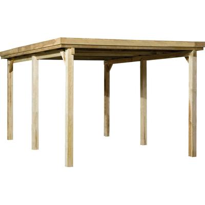 Einzelcarport WEKA "617 Gr.1", braun, H: 215cm, Carports